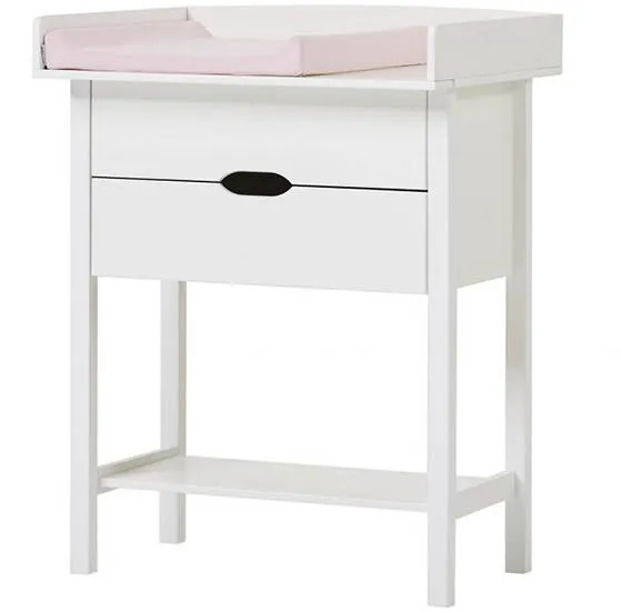 Hoppekids ISABELLA puslekommode med puslehynde i lyserød